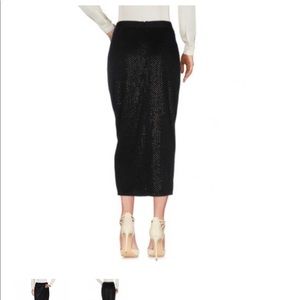 Self-Portrait 3/4 Length Skirt - jersey beaded